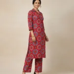 Block Printed Handmade Red Co-Ord